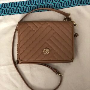 Tory Burch Alexa Camel Crossbody